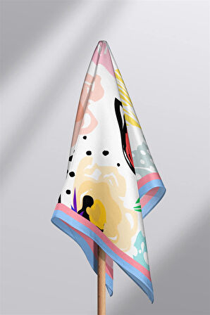 B7 Modabutik Çiçek Desenli Bandana