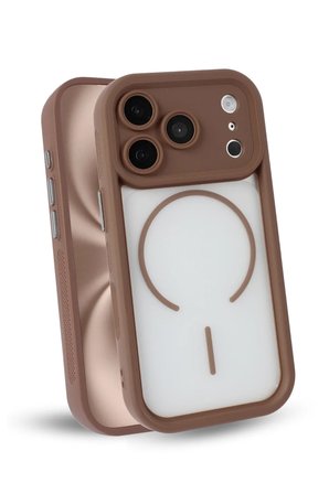 iPhone 17 Pro Max Uyumlu Kamera Korumalı Magsafe Wireless Şarj Özellikli Mat Silikon Haki renkli Silikon Telefon Kılıfı