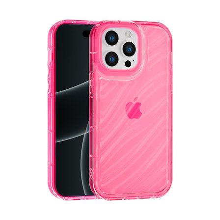 iPhone 15 Pro Max Uyumlu Telefon Kılıfı Kamera Çıkıntılı Kabartmalı Parlak Desenli Darbe Emici Silikon Kılıf