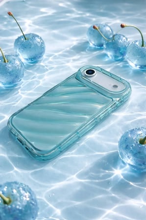 iPhone Air Uyumlu Telefon Kılıfı Kamera Çıkıntılı Kabartmalı Parlak Desenli Darbe Emici Silikon Kılıf