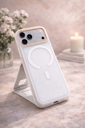 iPhone 17 Pro Max Uyumlu Magsafe Wireless Şarj Özellikli Mat Sert Arka Kapak Kılıf