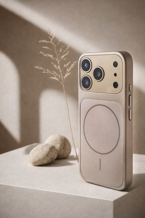 iPhone 17 Pro Max Uyumlu Kamera Korumalı Magsafe Wireless Şarj Özellikli Full Glass Arka Kapak
