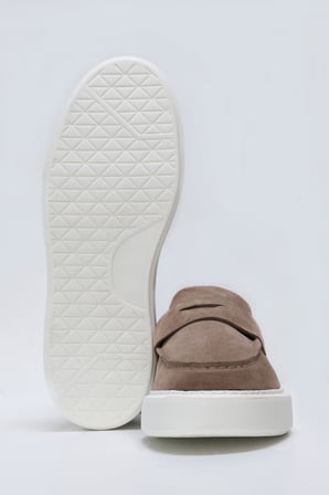 Alex Erkek Deri Sneaker Ayakkabı Bej