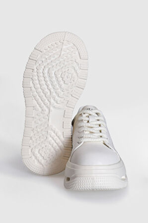Lufian Agatha Kadın Sneaker Ayakkabı Beyaz 121230007