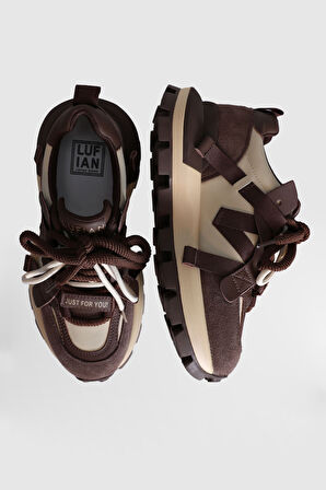 Lufıan Yoko Kadın Sneaker Ayakkabı Kahve