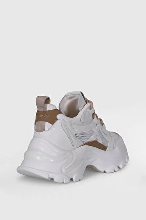 Lufian Bloom Kadın Sneaker Ayakkabı Bej
