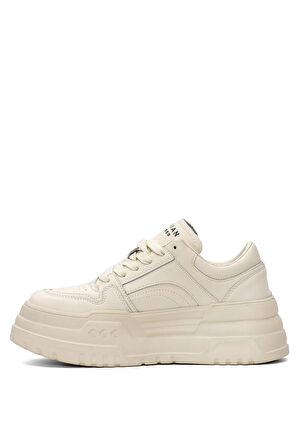 Lufian 121230020 Darla Kadın Hakiki Deri Klasik Sneaker Beyaz