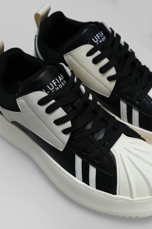 Pıers Erkek Deri Sneaker Ayakkabı Siyah