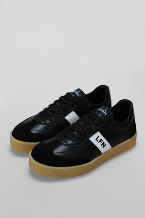 Jonat Erkek Deri Sneaker Ayakkabı Siyah