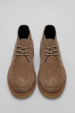 Lufian 112230212 Gary Erkek Hakiki Deri Düz Bot Camel