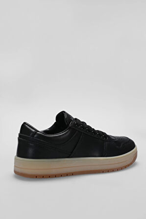 LUFIAN ALEXIS KADIN DERİ SNEAKER AYAKKABI SİYAH