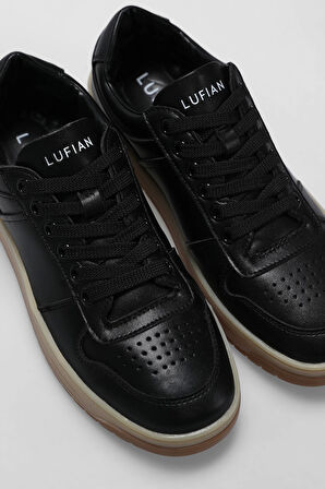 LUFIAN ALEXIS KADIN DERİ SNEAKER AYAKKABI SİYAH