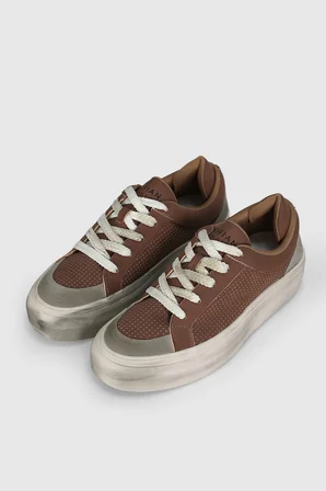 Allan Erkek Sneaker Ayakkabı Kahverengi