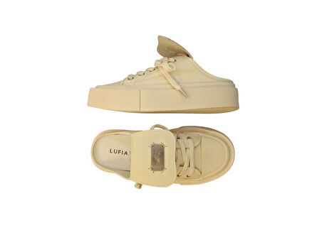 Lufian Davina Ekru Sneaker Terlik