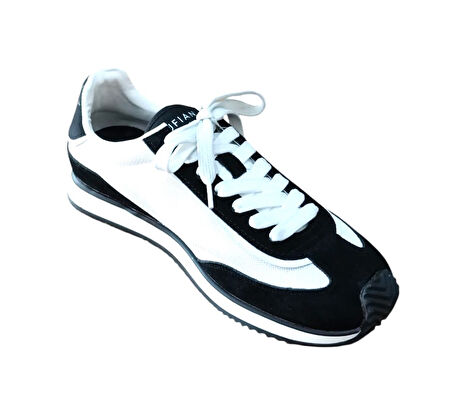 Lufian Gaban Erkek Deri Sneaker Ayakkabı Siyah