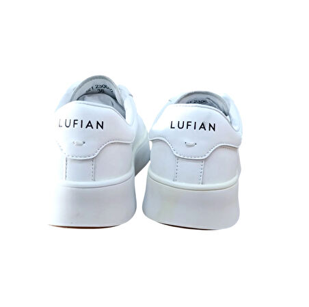 Lufian Adel Unisex Hakiki Deri Sneaker Ayakkabı Beyaz