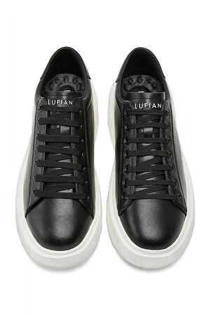 Lufian 112230221 Gage 25K Erkek Hakiki Deri Klasik Sneaker Siyah
