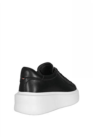 Lufian 112230221 Gage 25K Erkek Hakiki Deri Klasik Sneaker Siyah