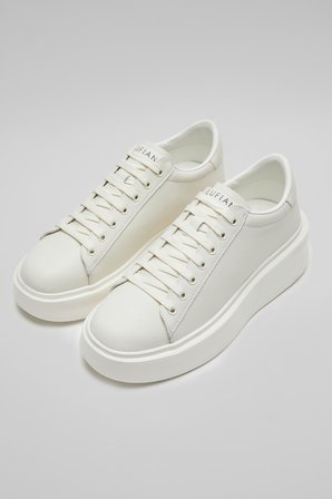 Gage Erkek Deri Sneaker Ayakkabı Beyaz