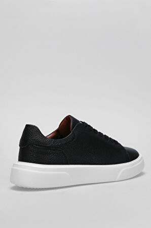 Lufian Erkek Tommy Deri Sneaker Ayakkabı 112230222 Siyah