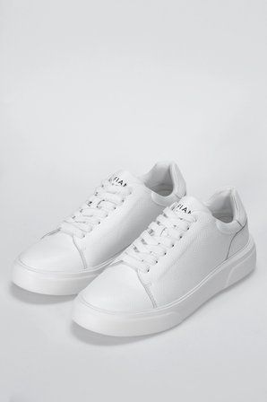 Tommy Erkek Deri Sneaker Ayakkabı Beyaz