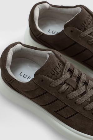 Frank Erkek Deri Sneaker Ayakkabı Kum
