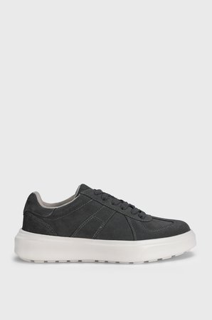 Jaques Erkek Deri Sneaker Ayakkabı Koyu Gri