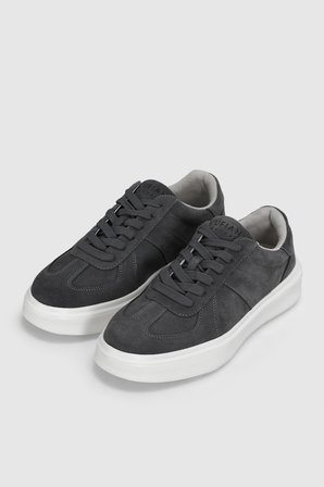 Jaques Erkek Deri Sneaker Ayakkabı Koyu Gri