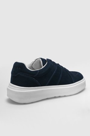 Jaques Erkek Deri Sneaker Ayakkabı Lacivert