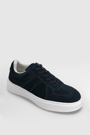 Jaques Erkek Deri Sneaker Ayakkabı Lacivert
