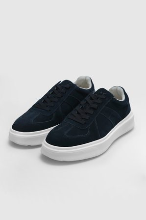 Jaques Erkek Deri Sneaker Ayakkabı Lacivert
