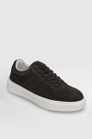 Jaques Erkek Deri Sneaker Ayakkabı Kahverengi