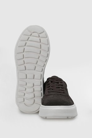 Jaques Erkek Deri Sneaker Ayakkabı Kahverengi