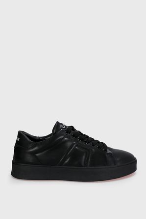 Zeus Erkek Deri Sneaker Ayakkabı Siyah
