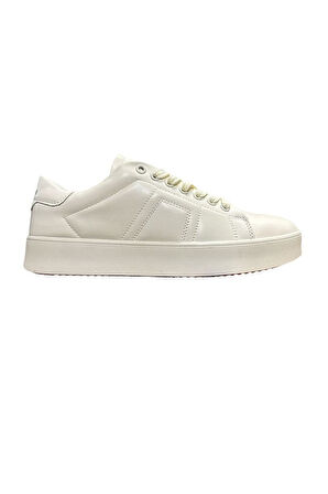 Lufian Zeus Erkek Hakiki Deri Sneaker Ayakkabı Beyaz