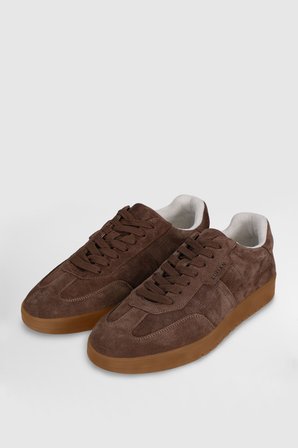 Pele Erkek Deri Sneaker Ayakkabı Açık Kahve