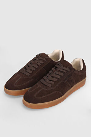 Lufian Pele Kahve Hakiki Deri Erkek Ayakkabı