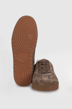 Pele Erkek Deri Sneaker Ayakkabı Bej