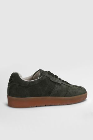 Pele Erkek Deri Sneaker Ayakkabı Haki