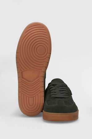 Pele Erkek Deri Sneaker Ayakkabı Haki