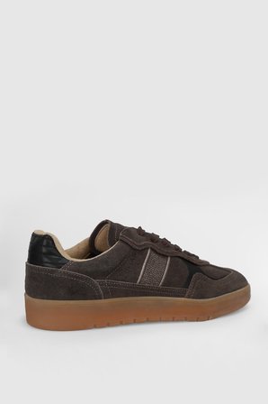 Alex Erkek Deri Sneaker Ayakkabı Kahverengi