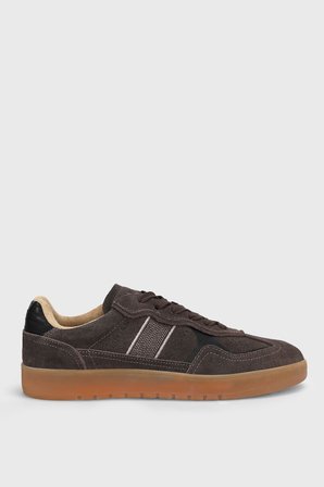 Alex Erkek Deri Sneaker Ayakkabı Kahverengi