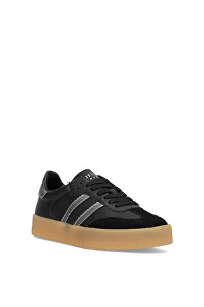 Lufian 112230234 David 25K Erkek Hakiki Deri Klasik Sneaker Siyah