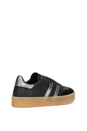 Lufian 112230234 David 25K Erkek Hakiki Deri Klasik Sneaker Siyah