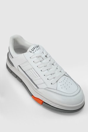 Edwın Erkek Deri Sneaker Ayakkabı Beyaz
