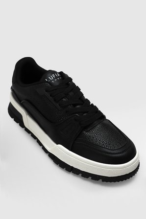 Albert Erkek Deri Sneaker Ayakkabı Siyah