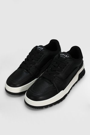 Albert Erkek Deri Sneaker Ayakkabı Siyah