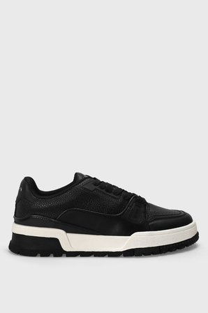 Albert Erkek Deri Sneaker Ayakkabı Siyah