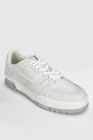 Albert Erkek Deri Sneaker Ayakkabı Beyaz