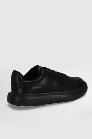 Mateas Erkek Deri Sneaker Ayakkabı Siyah
